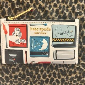 Kate Spade Morgan embossed matchbox slim bifold wallet
